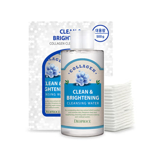 DEOPROCE CLEAN & BRIGHTENING COLLAGEN CLEANSING WATER 500g