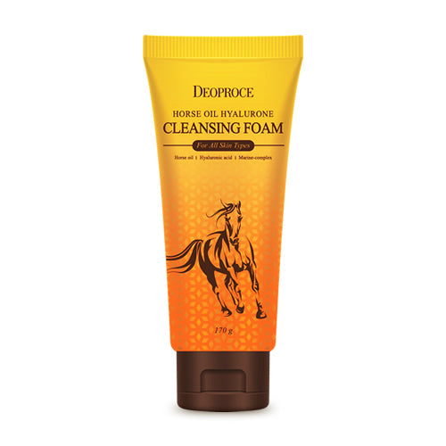 Deoproce Horse Oil Hyalurone Cleansing Foam