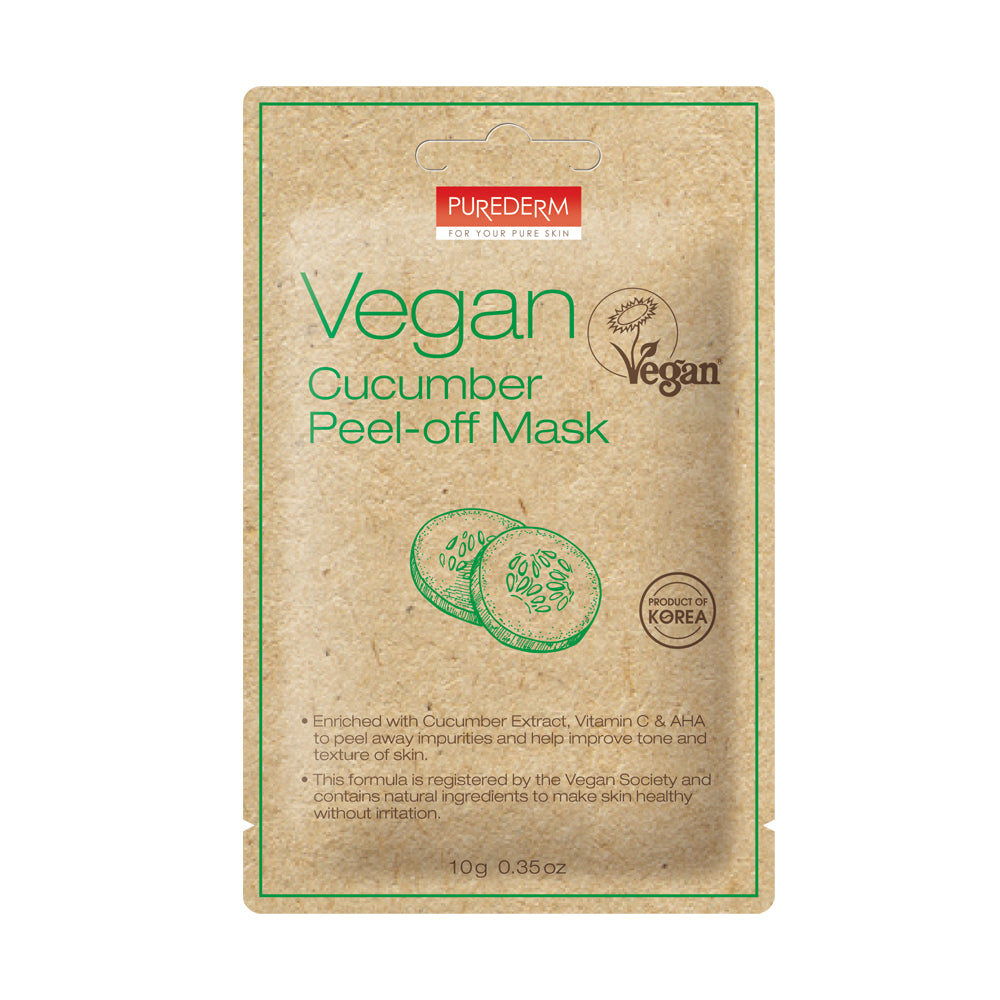 PUREDERM Vegan Cucumber Peel-Off Mask 10g