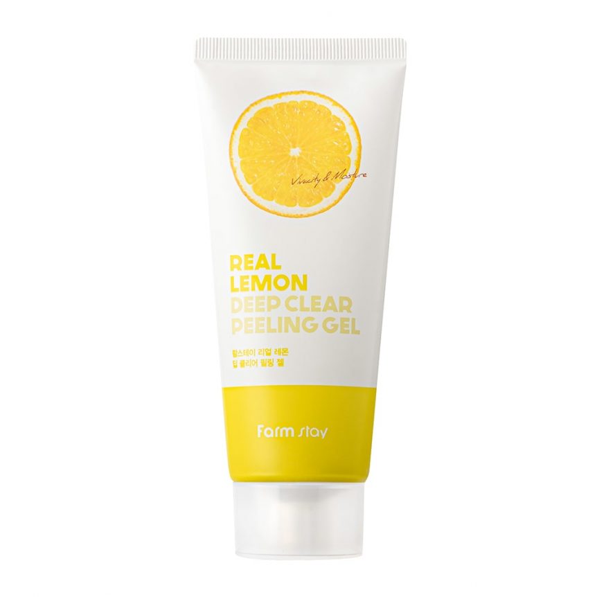 FARMSTAY REAL LEMON DEEP CLEAR PEELING GEL
