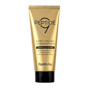 FARMSTAY PEPTIDE9 SUPER VITALIZING CLEANSING FOAM