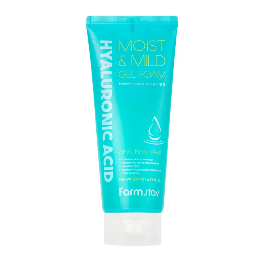 FARMSTAY HYALURONIC ACID MOIST&MILD GEL FOAM