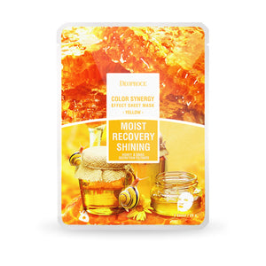 DEOPROCE COLOR SYNERGY EFFECT SHEET MASK YELLOW 20g/10SHEET