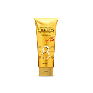 DEOPROCE NATURAL PERFECT SOLUTION CLEANSING FOAM GOLD EDITION