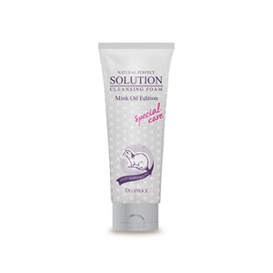 DEOPROCE NATURAL PERPECT SOLUTION CLEANSING FOAM MINK OIL EDITION