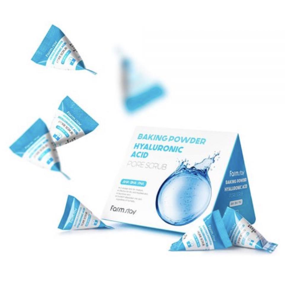 FARMSTAY BAKING POWDER HYALURONIC ACID PORE SCRUB