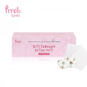 PRRETI Soft Embossed Cotton Puff 100 Blatt