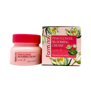 FARMSTAY PINK FLOWER BLOOMING CREAM WATER LILY