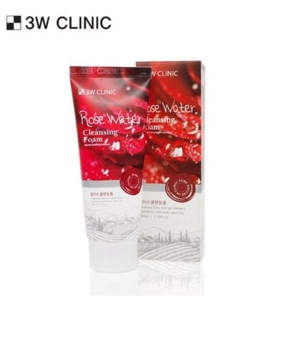 Mousse nettoyante à l'eau de rose CLINIC 3W