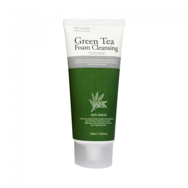 Пенка для умывания 3W CLINIC Green Tea Foam Cleansing