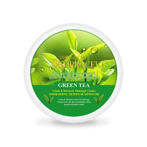 PREMIUM DEOPROCE CLEAN & MOISTURE GREEN TEA MASSAGE CREAM 300g