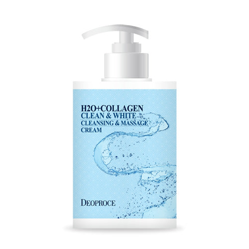 DEOPROCE H2O+COLLAGEN CLEAN & WHITE CLEANSING & MASSAGE CREAM