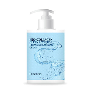 DEOPROCE H2O+COLLAGEN CLEAN & WHITE CLEANSING & MASSAGE CREAM