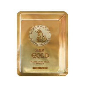 24k Gold Water Dew Snail Mask Pack