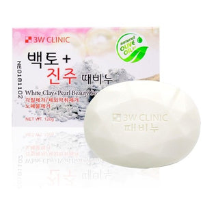 White clay+Pearl Beauty Soap
