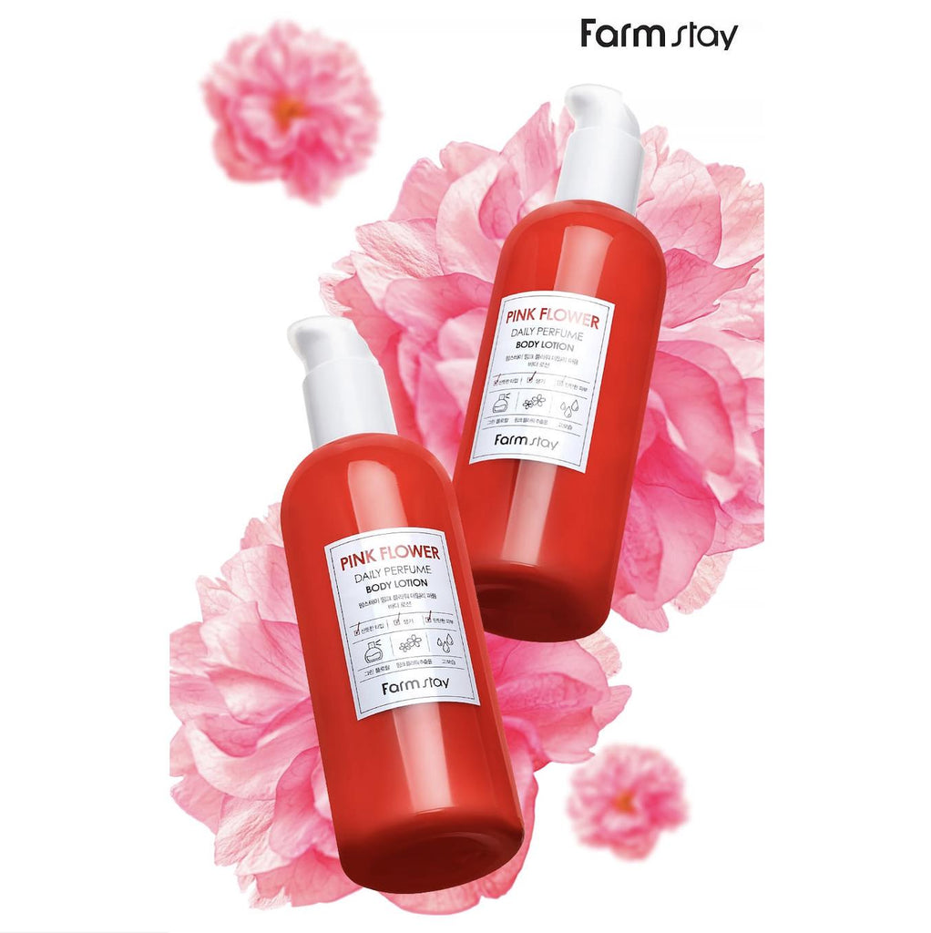 LOTION QUOTIDIENNE DE CORPS DE PARFUM FARMSTAY (FLEUR ROSE)