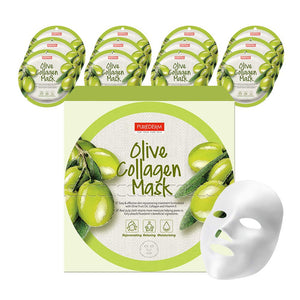 PUREDERM Olive Collagen Circle Mask (12 листов)