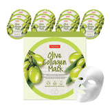 PUREDERM Masque Cercle Olive Collagène (12 feuilles)