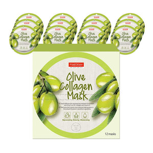 PUREDERM Olive Collagen Circle Mask(12sheets)