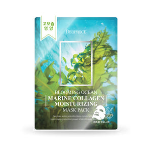 DEOPROCE BLOOMING OCEAN MARINE COLLAGEN MOISTURIZING MASK PACK