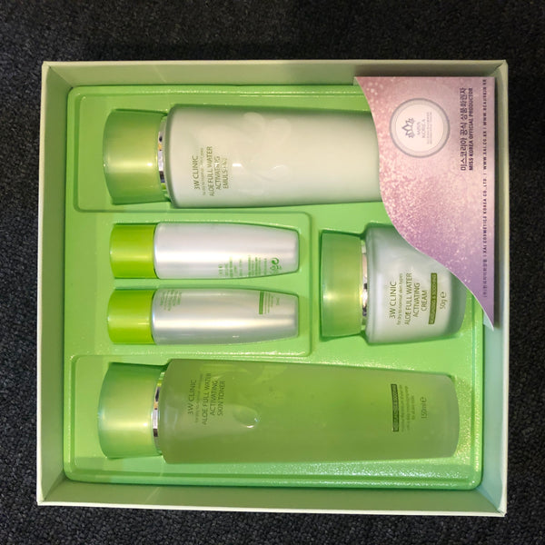 3W CLINIC Aloe Full Water Activating Skin 3 Kit Set – QOCOS.COM