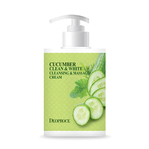 DEOPROCE CUCUMBER CLEAN & WHITE CLEANSING & MASSAGE CREAM