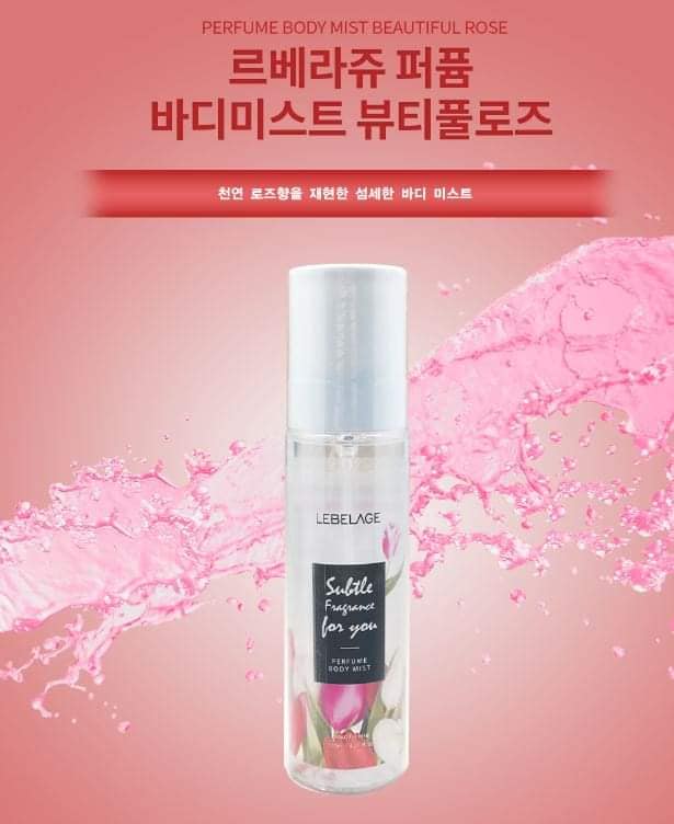 LEBELAGE PERFUME BODY MIST BEAUTIFUL ROSE