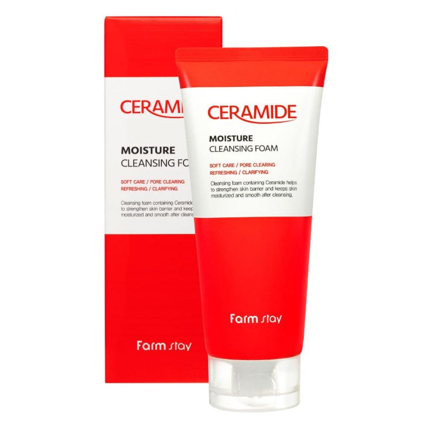 FARMSTAY CERAMIDE MOISTURE CLEANSING FOAM
