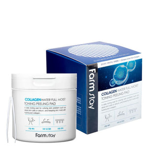 FARMSTAY COLLAGEN WATER FULL MOIST TONING PEELING PAD