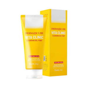 FARMSTAY DERMACUBE VITA CLINIC CLEANSING GEL FOAM