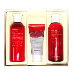 FARMSTAY COLLAGEN ESSENTIAL MOISTURE SKIN CARE 3SET