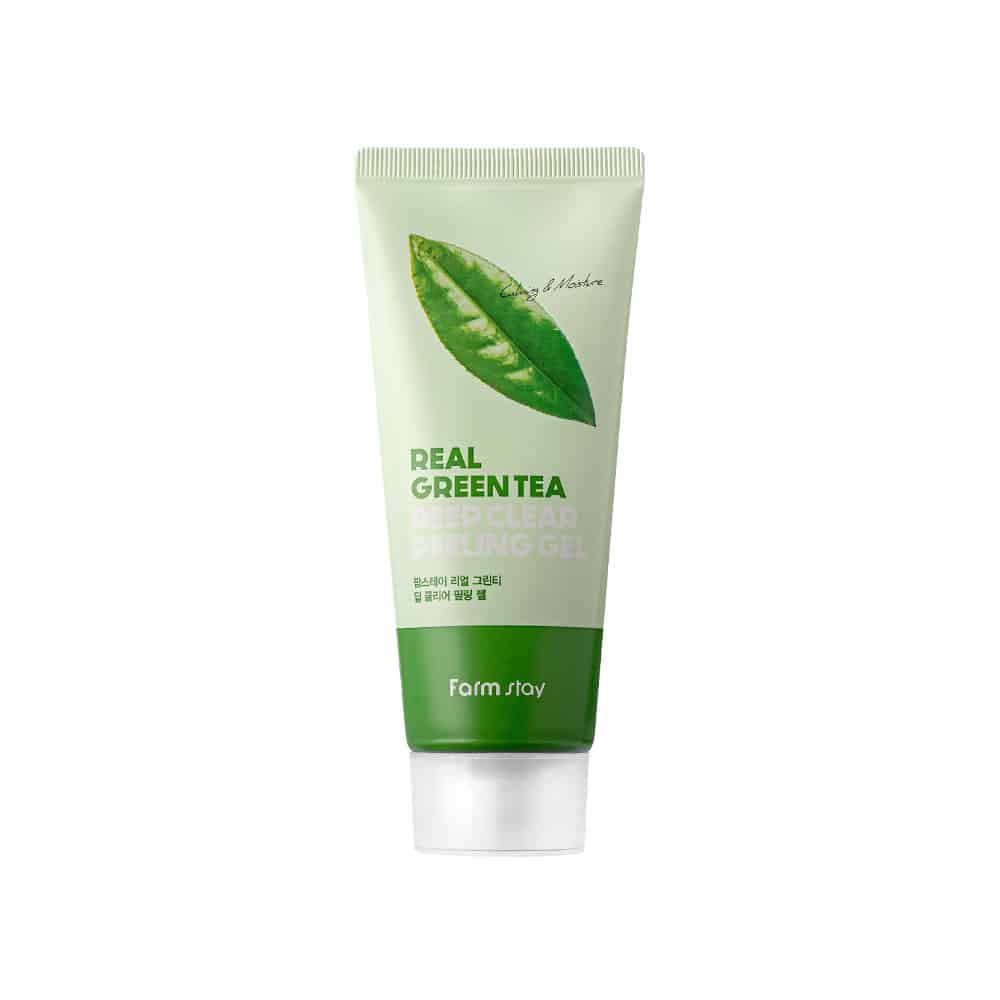FARMSTAY REAL GREEN TEA CLEAR PEELING GEL