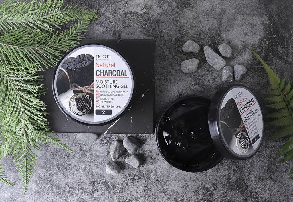 JIGOTT NATURAL CHARCOAL  MOISTURE SOOTHING GEL