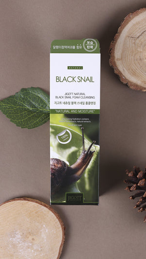 JIGOTT NATURAL BLACK SNAIL FOAM CLEANSING