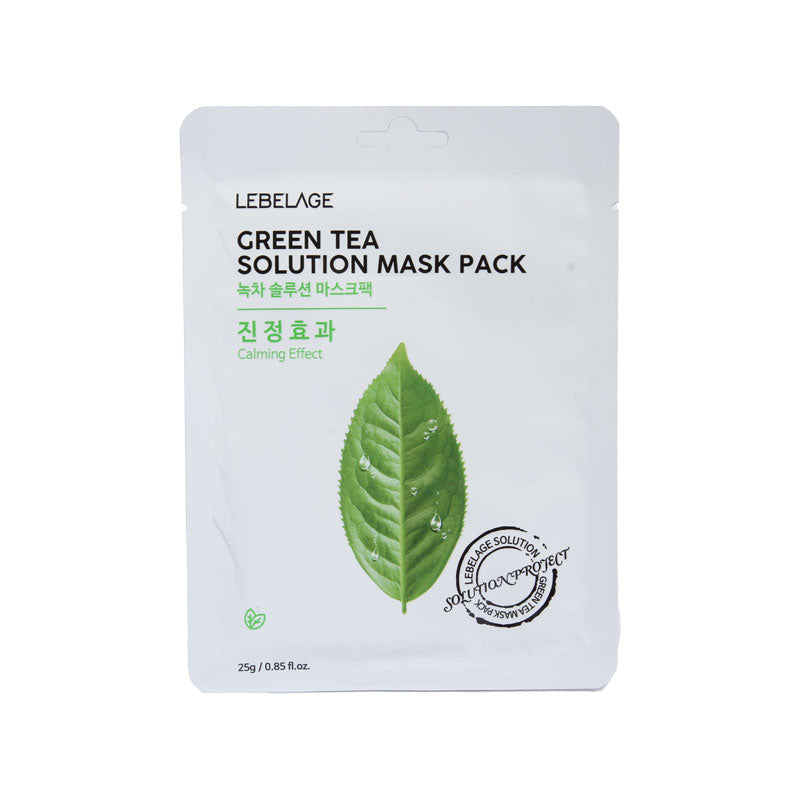 LEBELAGE GREEN TEA SOLUTION MASK