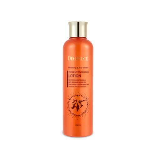 DEOPROCE WHITENING & ANTI-WRINKLE HORSE OIL HYALURONE LOTION 260ml