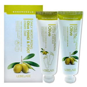 LEBELAGE DAILY MOISTURIZING OLIVE  HAND CREAM & FOOT CREAM