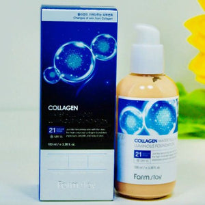 FARMSTAY COLLAGEN WATER FULL MOIST LUMINOUS FOUNDATION #21
