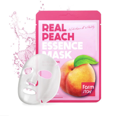 FARMSTAY REAL PEACH ESSENCE MASK