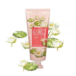 FARMSTAY PINK FLOWER BLOOMING HAND CREAM WATER LILY