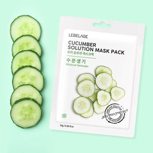 LEBELAGE CUCUMBER SOLUTION MASK