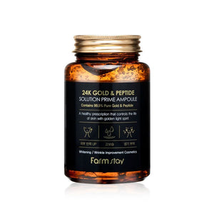 FARMSTAY 24K GOLD & PEPTIDE SOLUTION PRIME AMPOULE