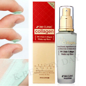 3W CLINIC Base de maquillage de collagène (vert)