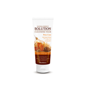 DEOPROCE NATURAL PERFECT SOLUTION CLEANSING FOAM BLACK SUGAR & HONEY  170g