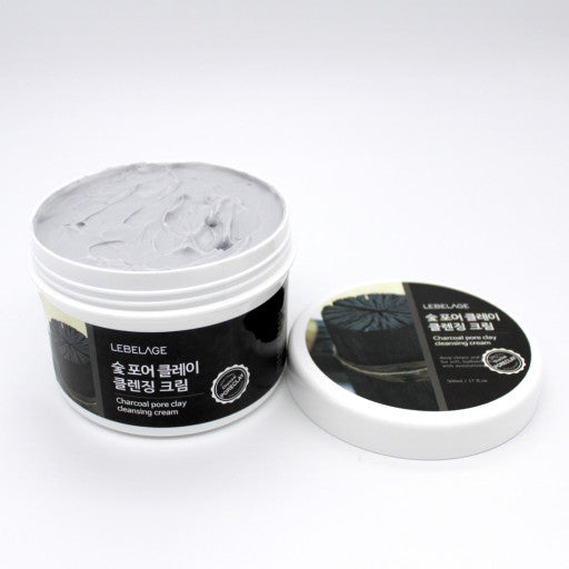 CRÈME NETTOYANTE D’ARGILE DE PORE DE CHARBON DE BOIS DE LEBELAGE