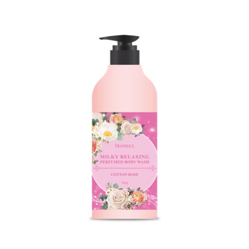 DEOPROCE MILKY RELAXING BODY WASH COTTON ROSE 750 g