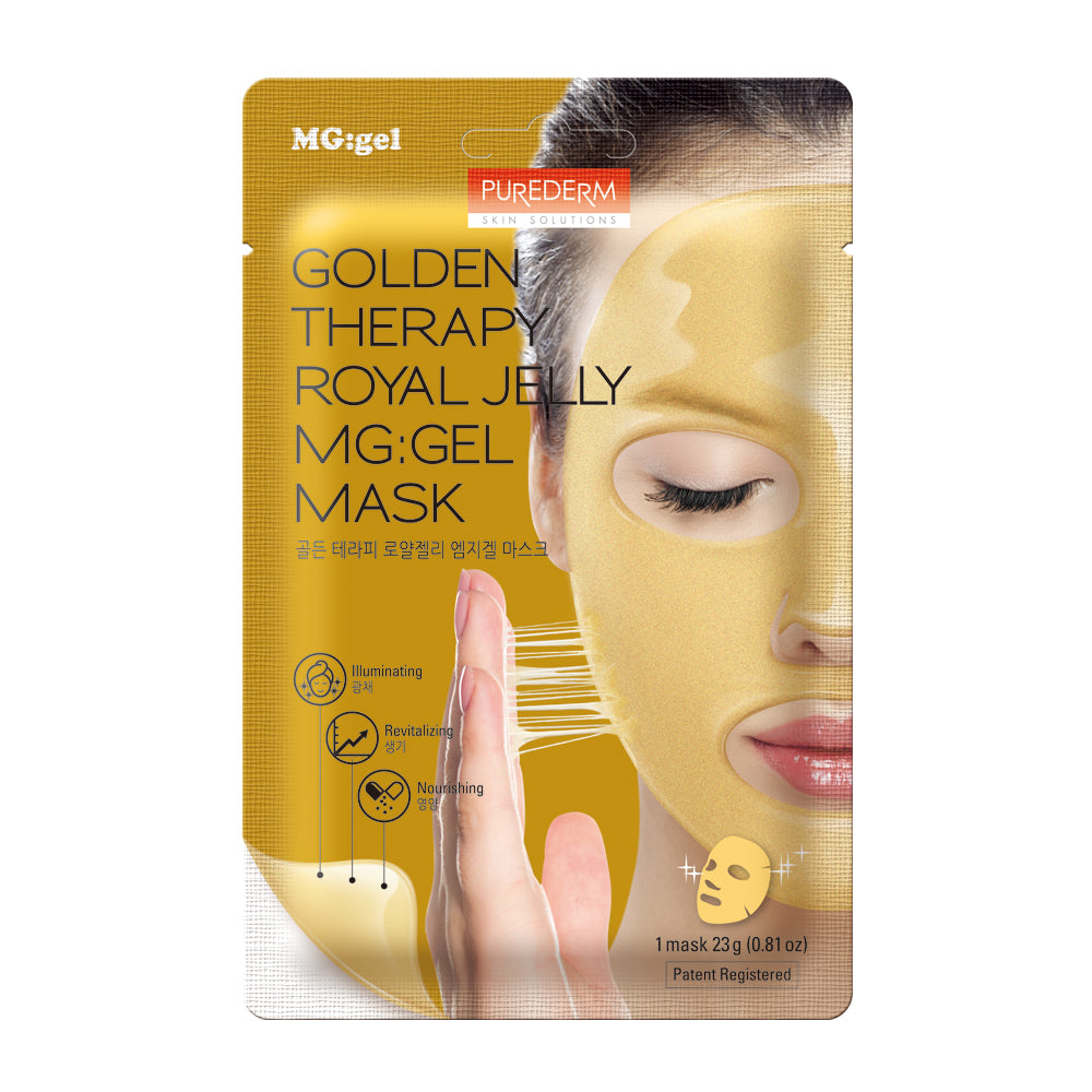 PUREDERM Golden Therapy Royal Jelly MG:gel Mask (1sheets)
