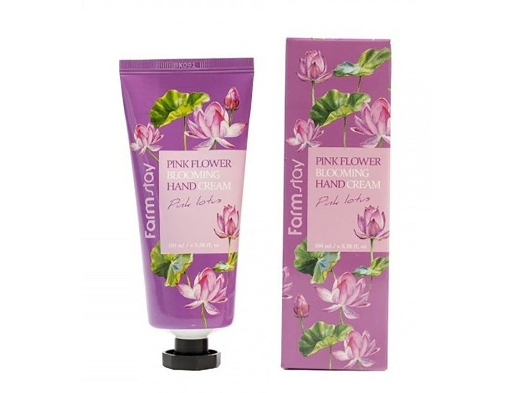 FARMSTAY PINK FLOWER BLOOMING HAND CREAM PINK LOTES