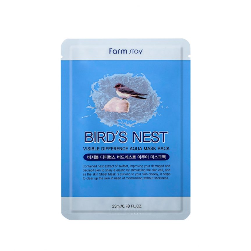 FARMSTAY VISIBLE DIFFERENCE BIRDS NEST AQUA MASK PACK 