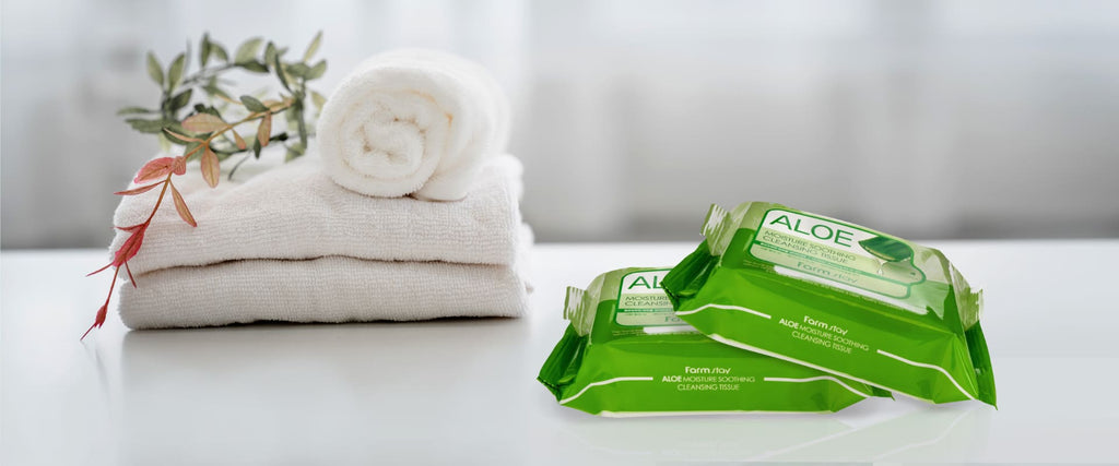 FARMSTAY ALOE MOISTURE SOOTHING CLEANSING TISSUE